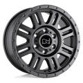 Black Rhino Yellowstone 17x8 Matte Gunmetal complete wheel and tire package for Mercedes-Benz Sprinter 2500