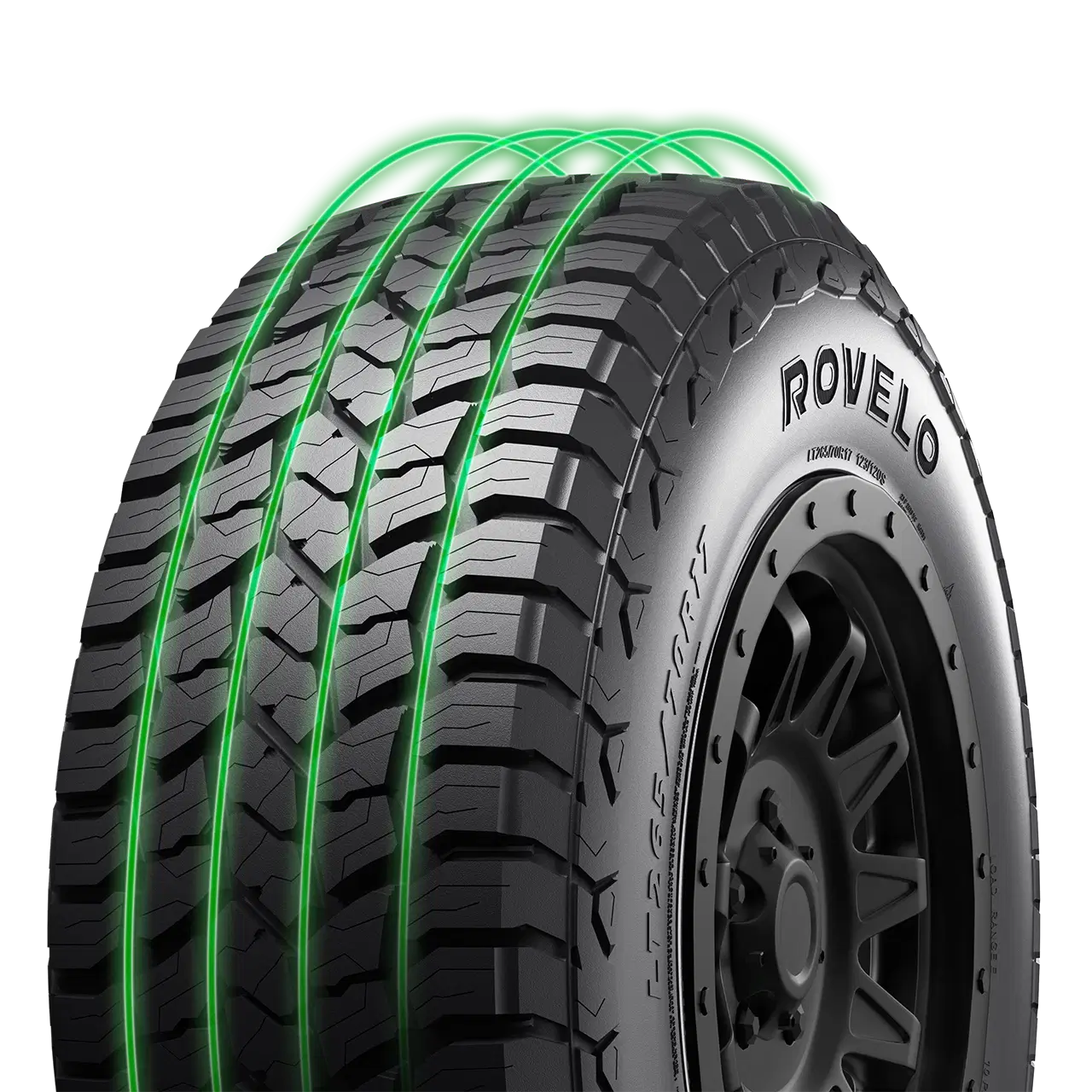 Rovelo Ridgetrak A/T II LT245/75R16 tire for Mercedes-Benz Sprinter 2500