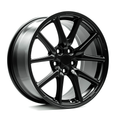 OE+ TL03 Matt Black complete wheel and tire package for Tesla Model 3