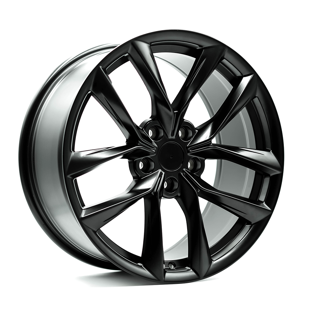 OE+ TL07 Matt Black complete wheel and tire package for Tesla Model Y