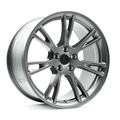 OE+ TL08 Gloss Gunmetal complete wheel and tire package for Tesla Model Y