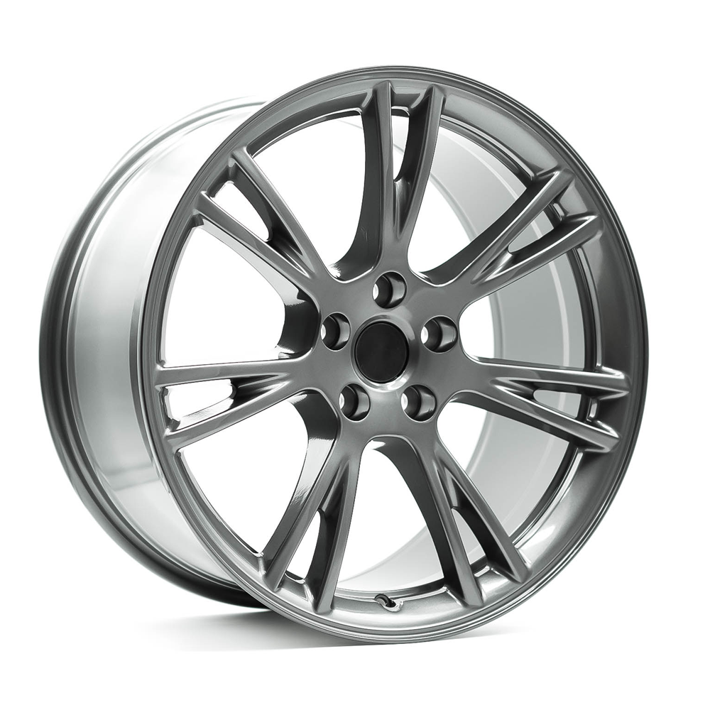 OE+ TL08 Gloss Gunmetal complete wheel and tire package for Tesla Model Y