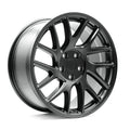 OE+ TL10 Matt Black complete wheel and tire package for Tesla Model 3