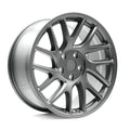 OE+ TL10 Matt Gunmetal complete wheel and tire package for Tesla Model 3